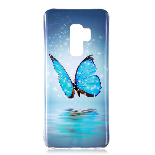 Patterned Noctilucent IMD Soft TPU Flexible Gel Cover for Samsung Galaxy S9+ G965