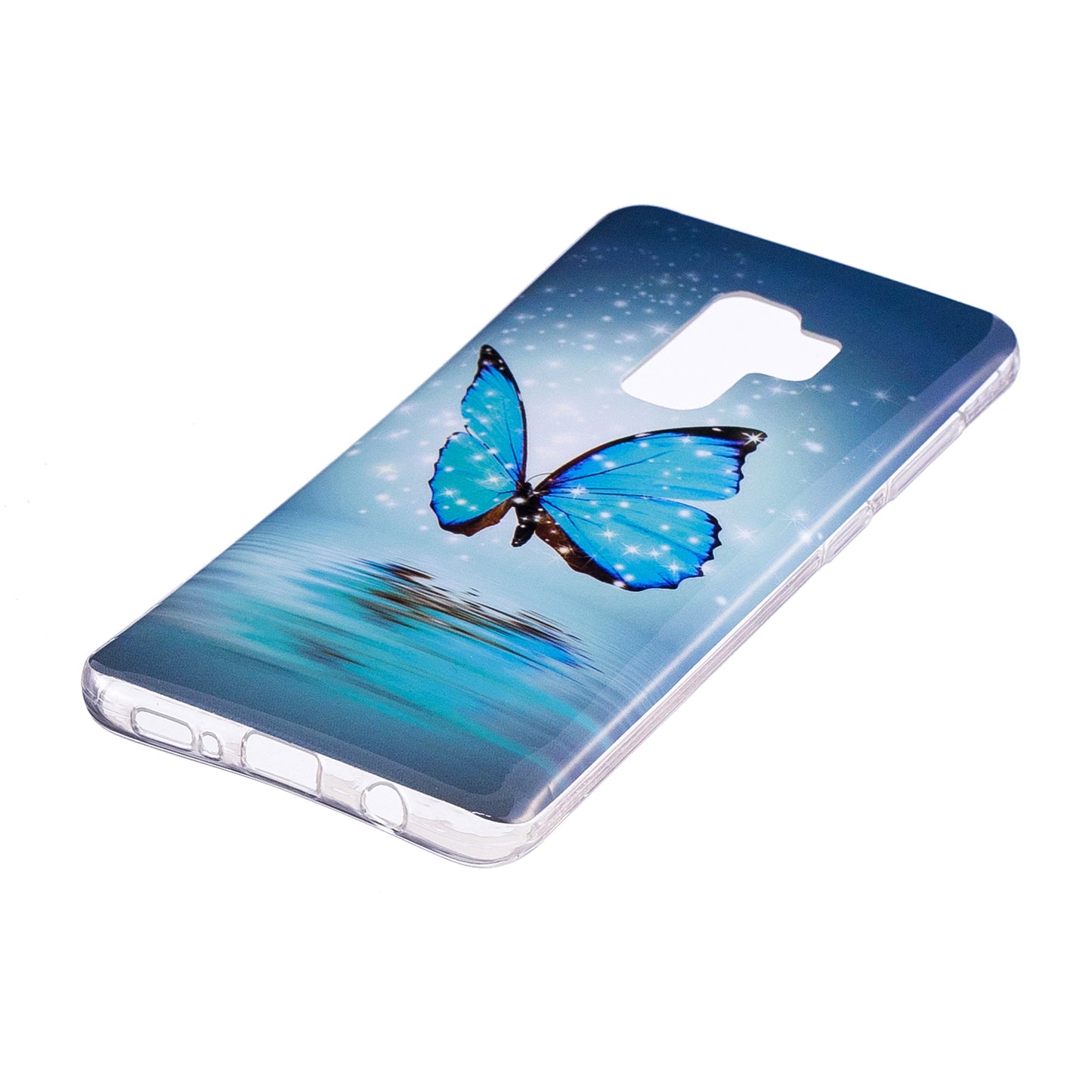 Patterned Noctilucent IMD Soft TPU Flexible Gel Cover for Samsung Galaxy S9+ G965