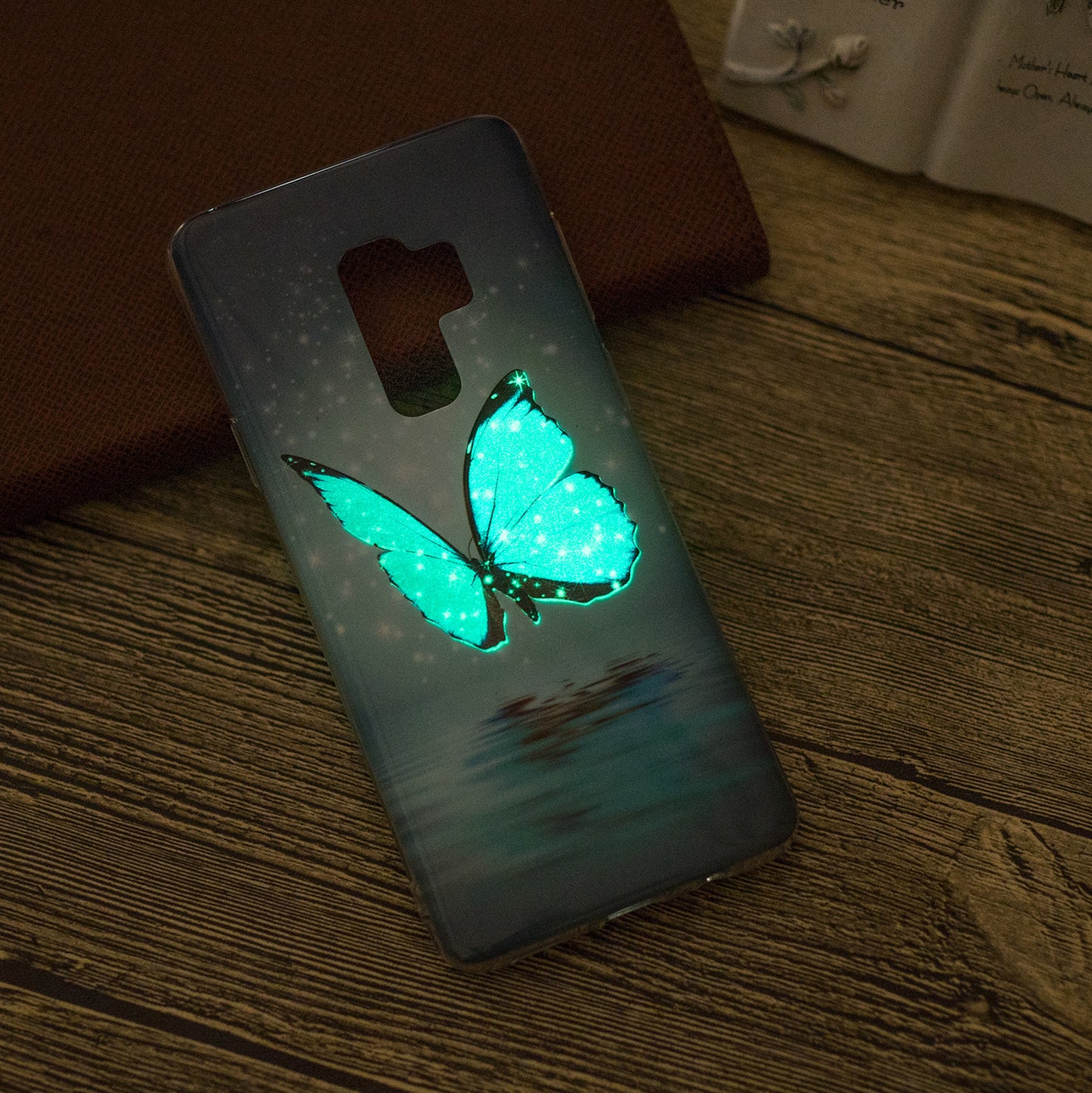 Patterned Noctilucent IMD Soft TPU Flexible Gel Cover for Samsung Galaxy S9+ G965