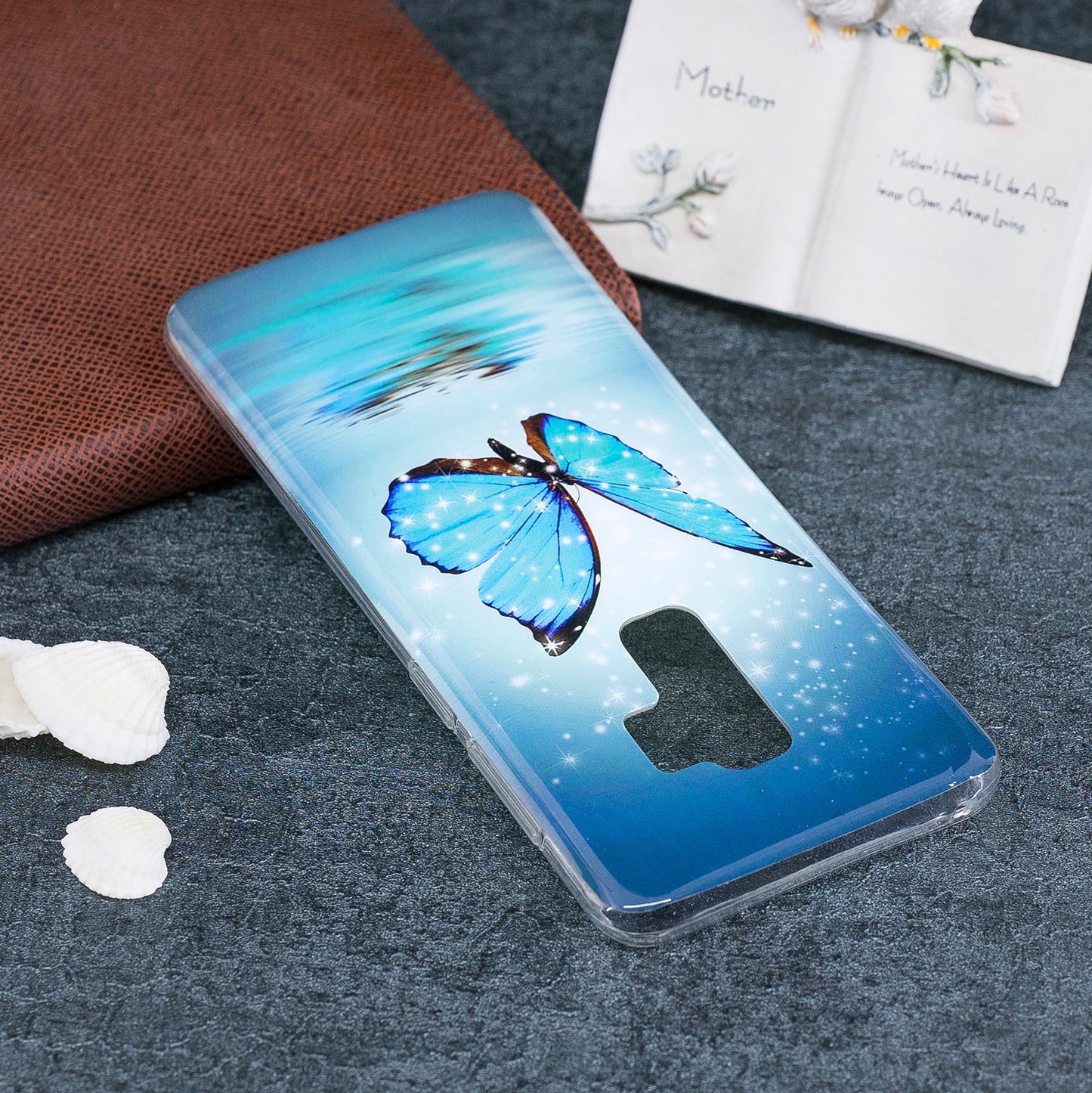 Patterned Noctilucent IMD Soft TPU Flexible Gel Cover for Samsung Galaxy S9+ G965