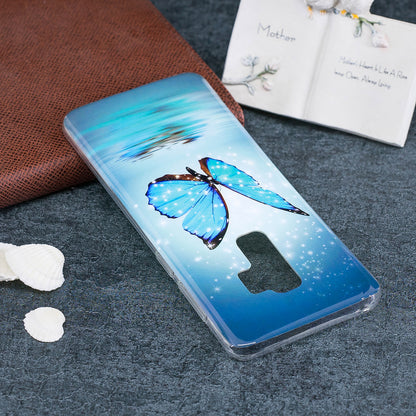Patterned Noctilucent IMD Soft TPU Flexible Gel Cover for Samsung Galaxy S9+ G965