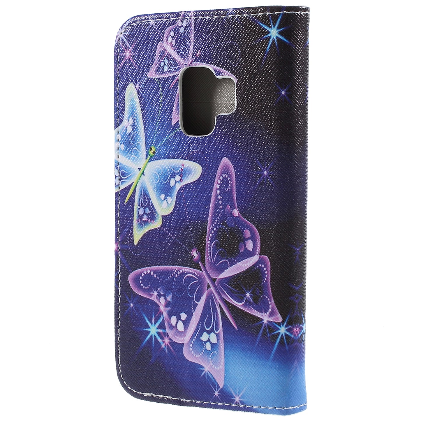 Pattern Printing Cross Texture Stand Wallet Leather Casing for Samsung Galaxy S9 G960