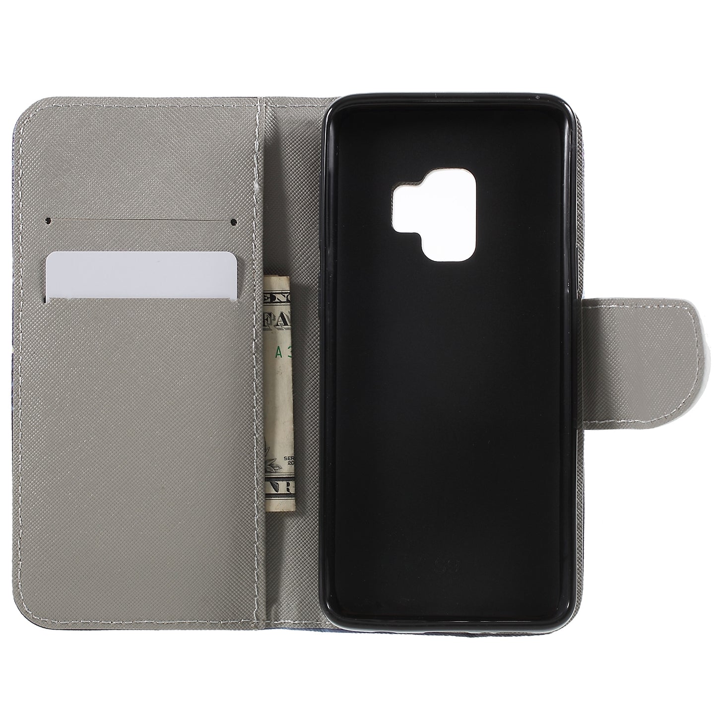 Pattern Printing Cross Texture Stand Wallet Leather Casing for Samsung Galaxy S9 G960