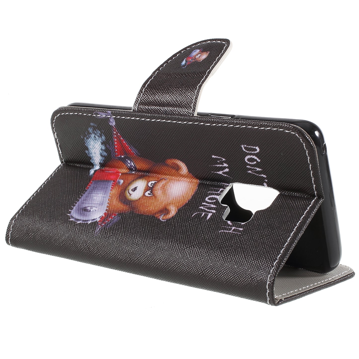Pattern Printing Cross Texture Stand Wallet Leather Casing for Samsung Galaxy S9 G960
