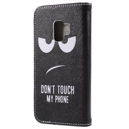 Pattern Printing Cross Texture Stand Wallet Leather Casing for Samsung Galaxy S9 G960