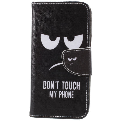 Pattern Printing Cross Texture Stand Wallet Leather Casing for Samsung Galaxy S9 G960