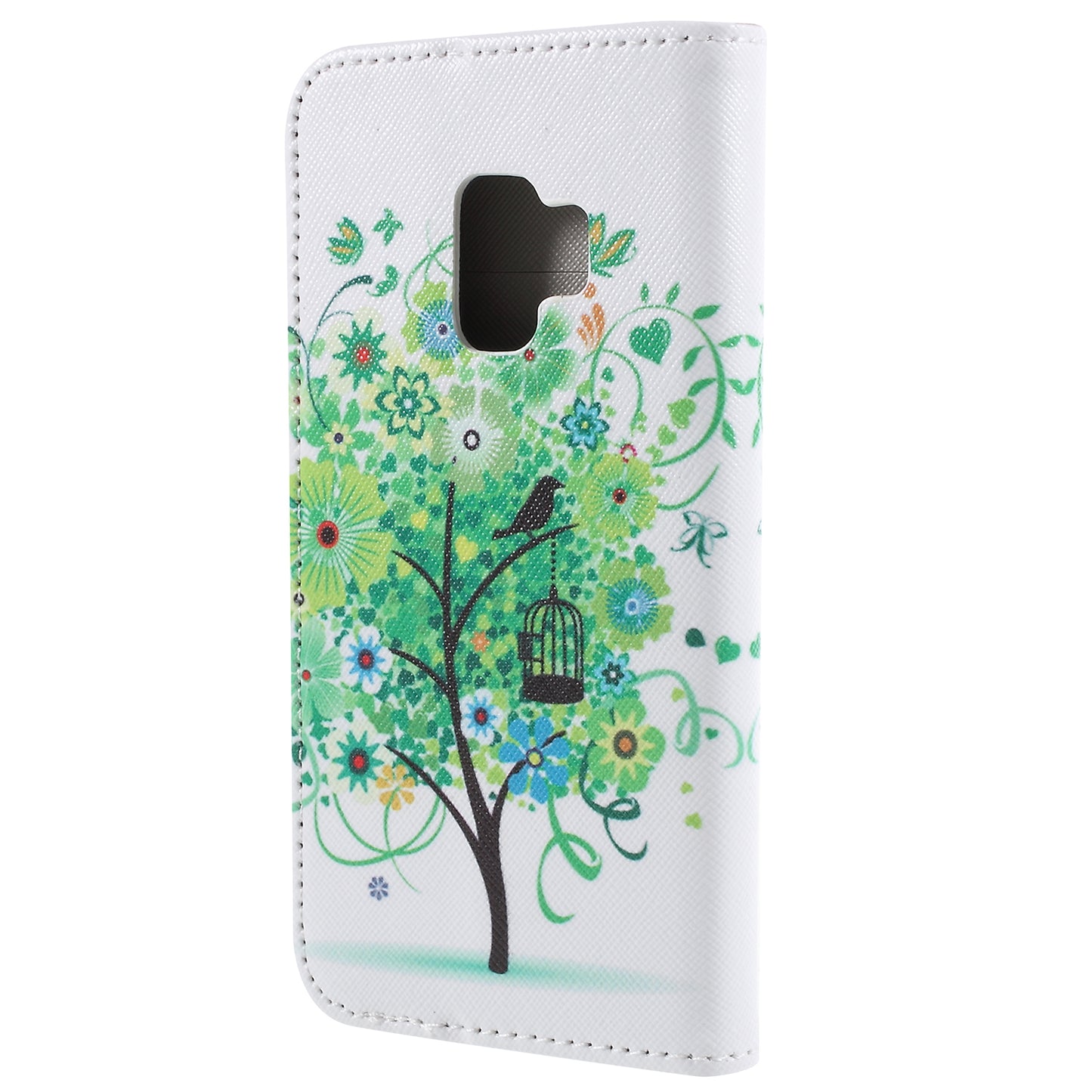Pattern Printing Cross Texture Stand Wallet Leather Casing for Samsung Galaxy S9 G960