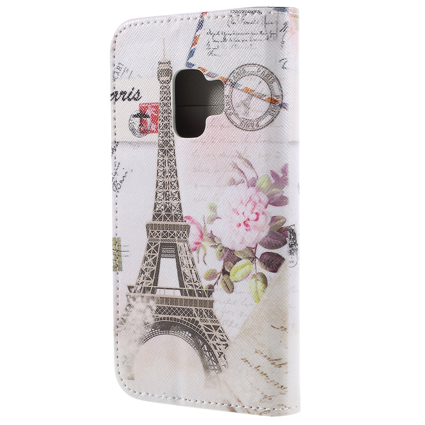 Pattern Printing Cross Texture Stand Wallet Leather Casing for Samsung Galaxy S9 G960