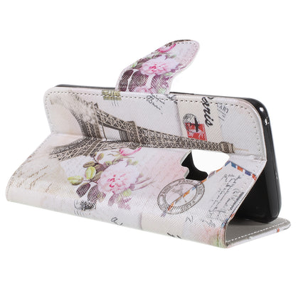 Pattern Printing Cross Texture Stand Wallet Leather Casing for Samsung Galaxy S9 G960