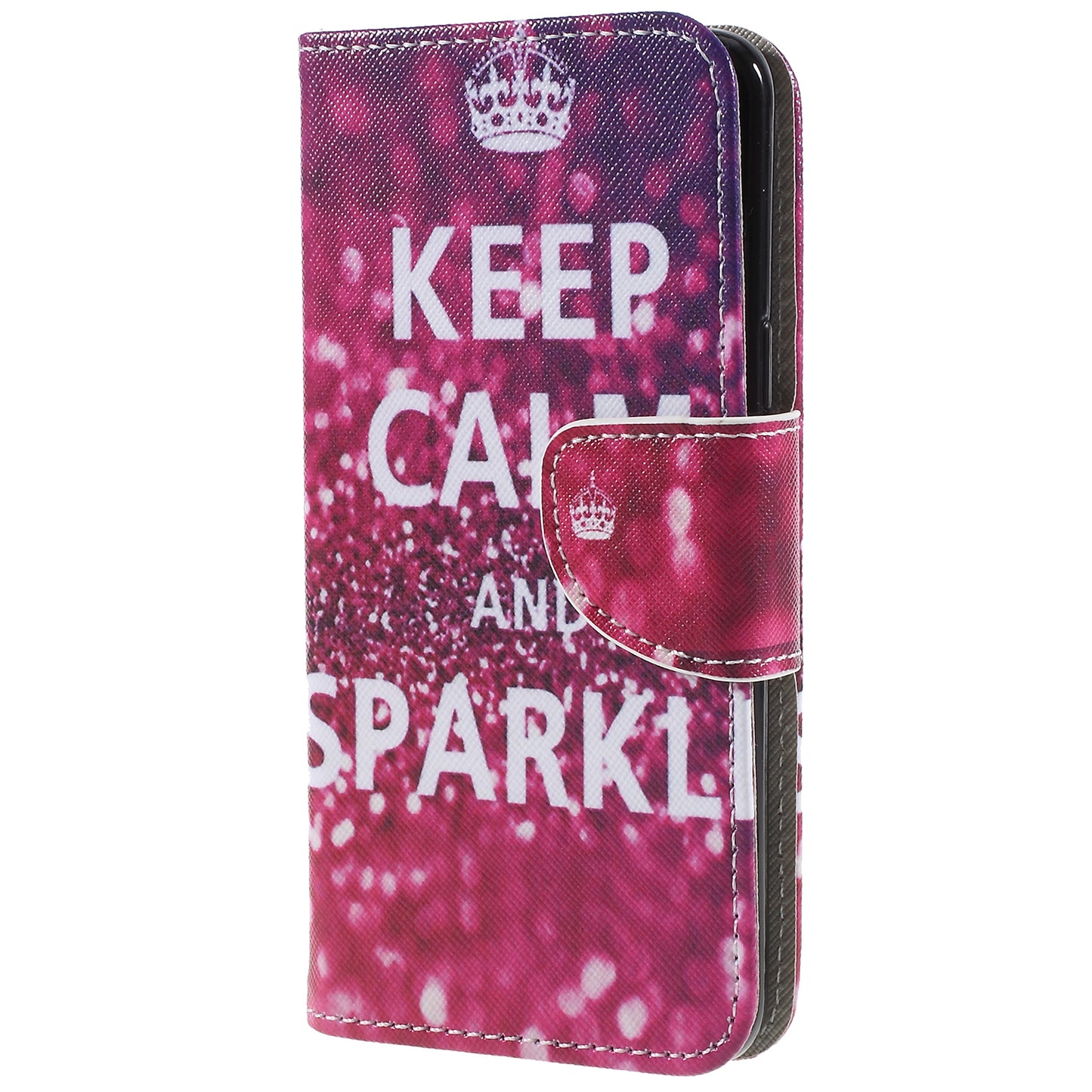 Pattern Printing Cross Texture Stand Wallet Leather Casing for Samsung Galaxy S9 G960