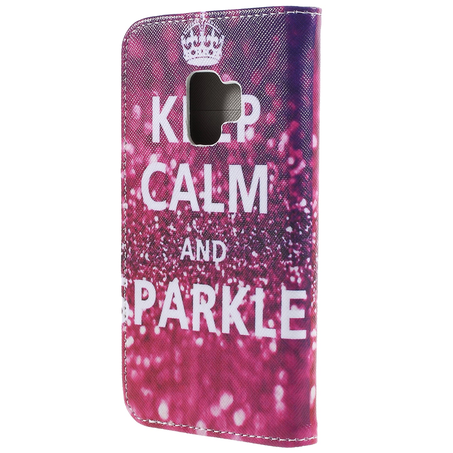 Pattern Printing Cross Texture Stand Wallet Leather Casing for Samsung Galaxy S9 G960