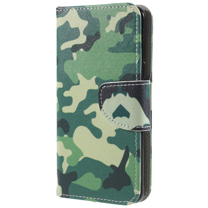 Pattern Printing Cross Texture Stand Wallet Leather Casing for Samsung Galaxy S9 G960