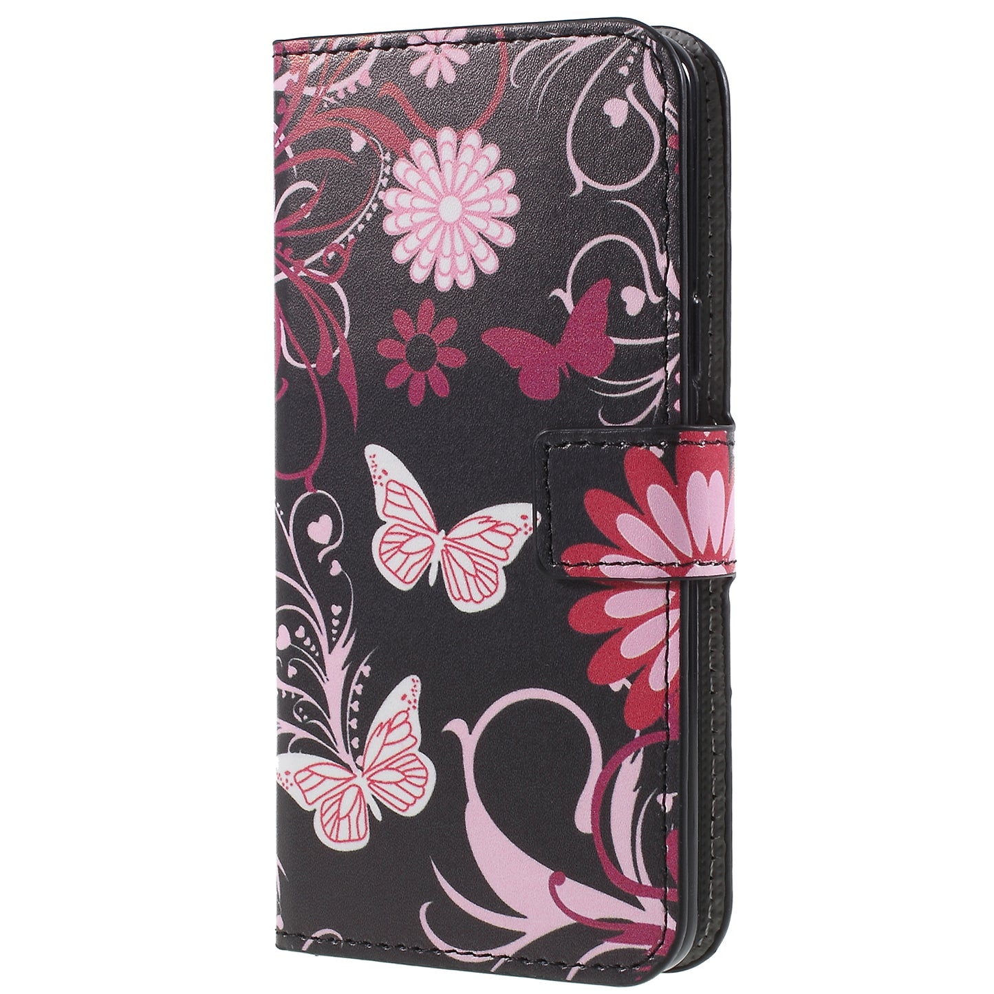 Pattern Printing PU Leather Magnetic Wallet Stand Protective Phone Casing for Samsung Galaxy S9