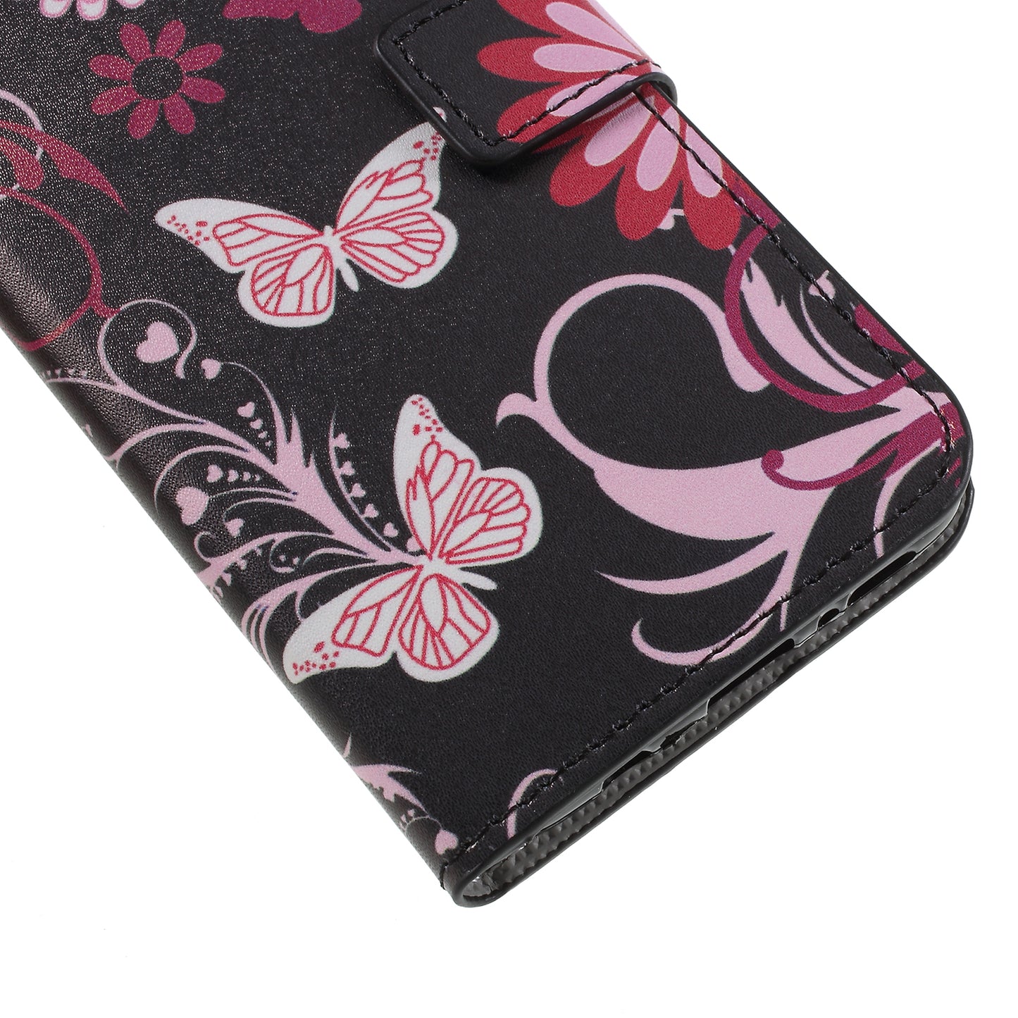 Pattern Printing PU Leather Magnetic Wallet Stand Protective Phone Casing for Samsung Galaxy S9
