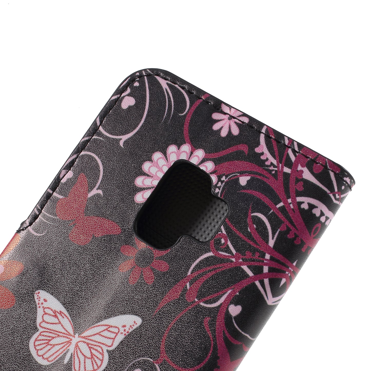 Pattern Printing PU Leather Magnetic Wallet Stand Protective Phone Casing for Samsung Galaxy S9