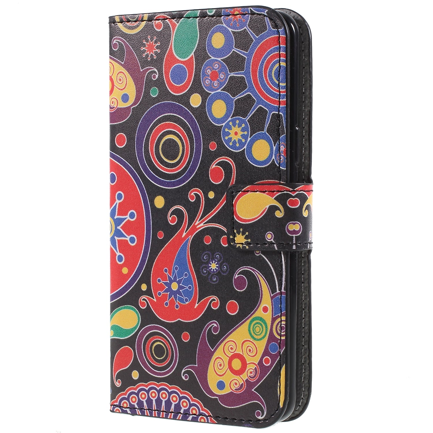 Pattern Printing PU Leather Magnetic Wallet Stand Protective Phone Casing for Samsung Galaxy S9