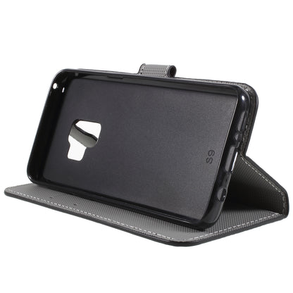 Pattern Printing PU Leather Magnetic Wallet Stand Protective Phone Casing for Samsung Galaxy S9