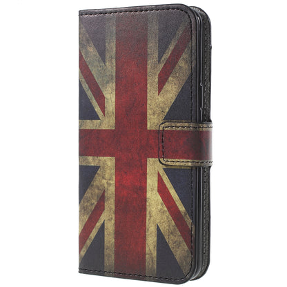 Pattern Printing PU Leather Magnetic Wallet Stand Protective Phone Casing for Samsung Galaxy S9
