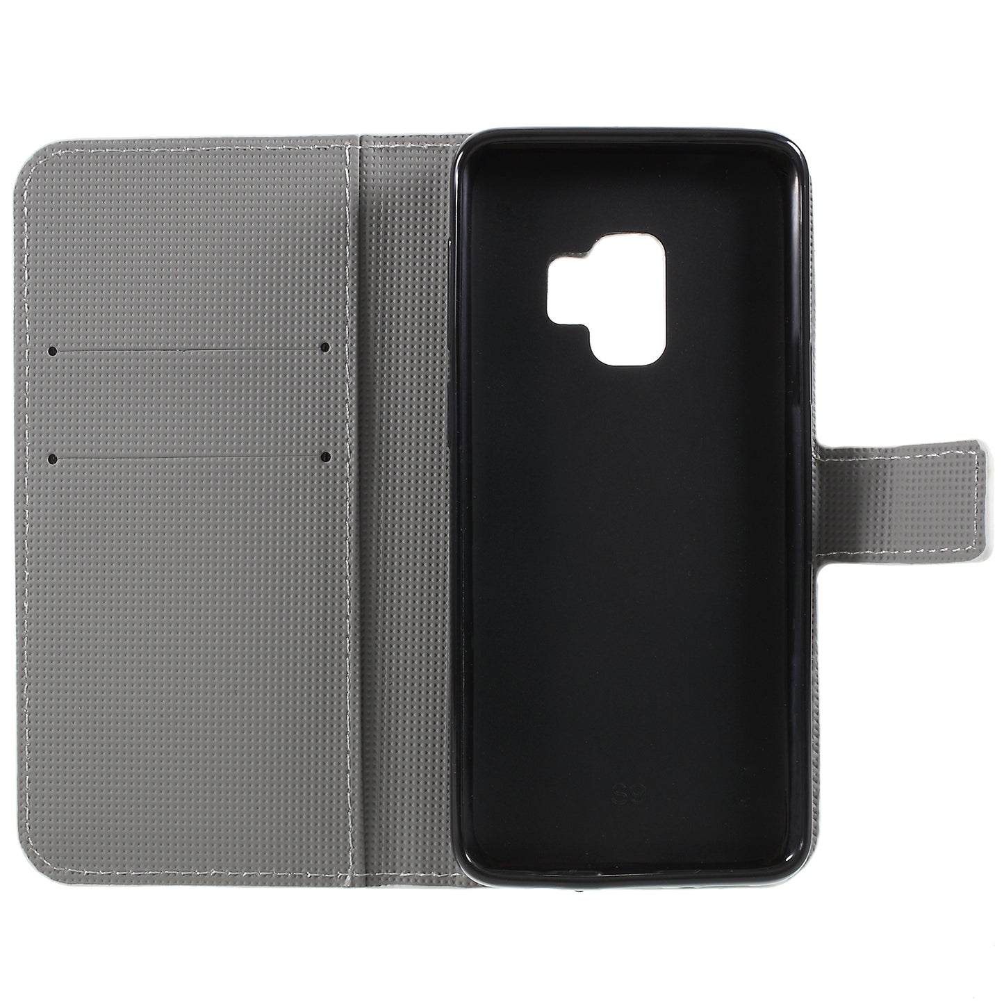 Pattern Printing PU Leather Magnetic Wallet Stand Protective Phone Casing for Samsung Galaxy S9