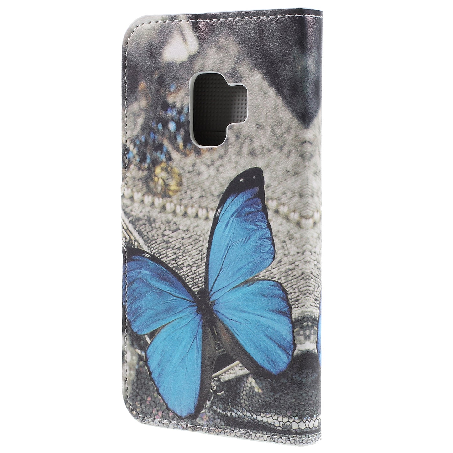 Pattern Printing PU Leather Magnetic Wallet Stand Protective Phone Casing for Samsung Galaxy S9