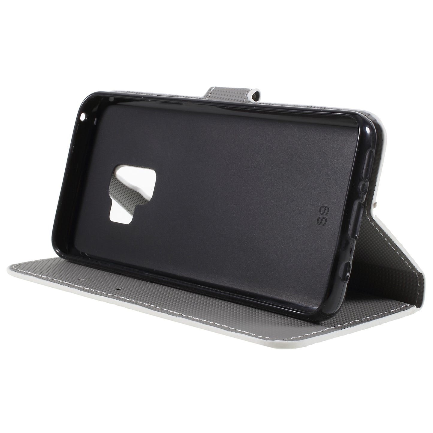 Pattern Printing PU Leather Magnetic Wallet Stand Protective Phone Casing for Samsung Galaxy S9