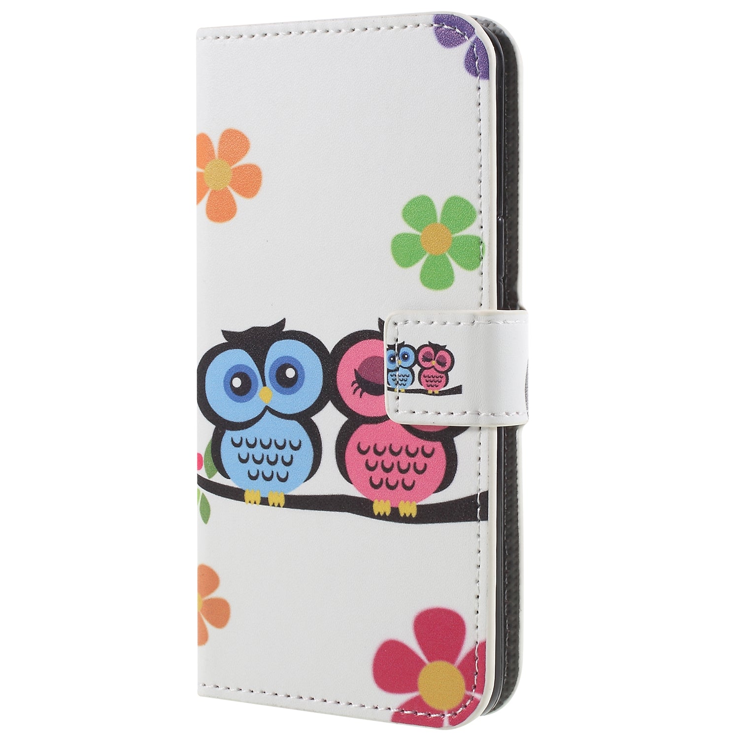 Pattern Printing PU Leather Magnetic Wallet Stand Protective Phone Casing for Samsung Galaxy S9