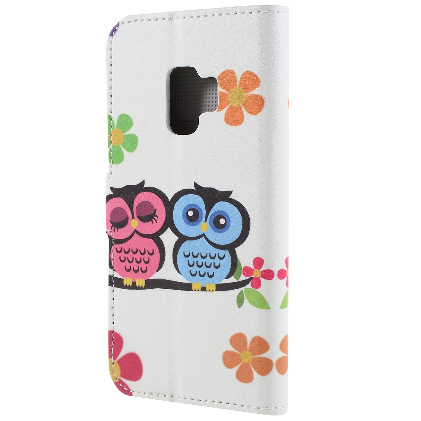 Pattern Printing PU Leather Magnetic Wallet Stand Protective Phone Casing for Samsung Galaxy S9
