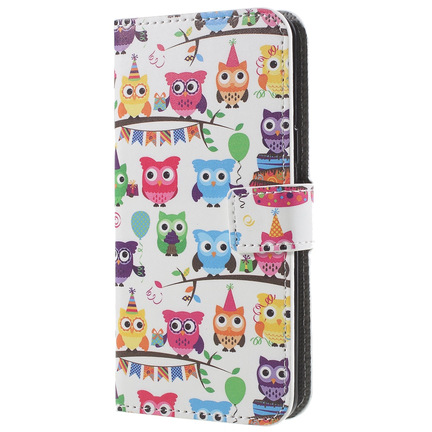 Pattern Printing PU Leather Magnetic Wallet Stand Protective Phone Casing for Samsung Galaxy S9