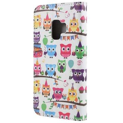 Pattern Printing PU Leather Magnetic Wallet Stand Protective Phone Casing for Samsung Galaxy S9