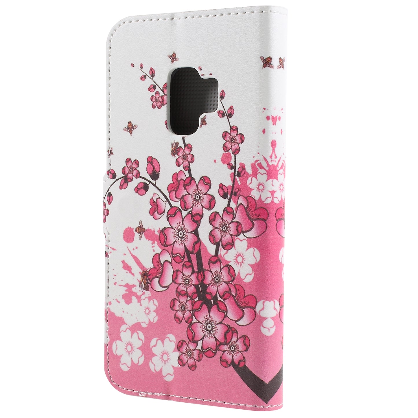 Pattern Printing PU Leather Magnetic Wallet Stand Protective Phone Casing for Samsung Galaxy S9