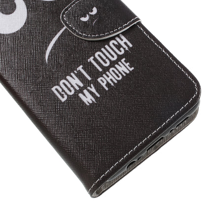 Pattern Printing Cross Grain Stand Wallet Leather Cell Phone Shell for Samsung Galaxy S9 Plus
