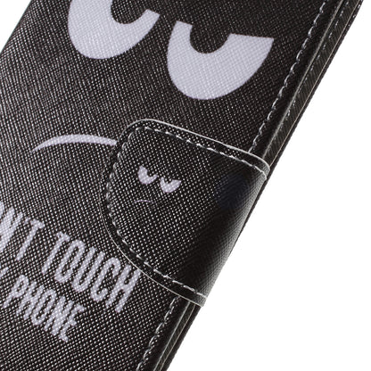 Pattern Printing Cross Grain Stand Wallet Leather Cell Phone Shell for Samsung Galaxy S9 Plus