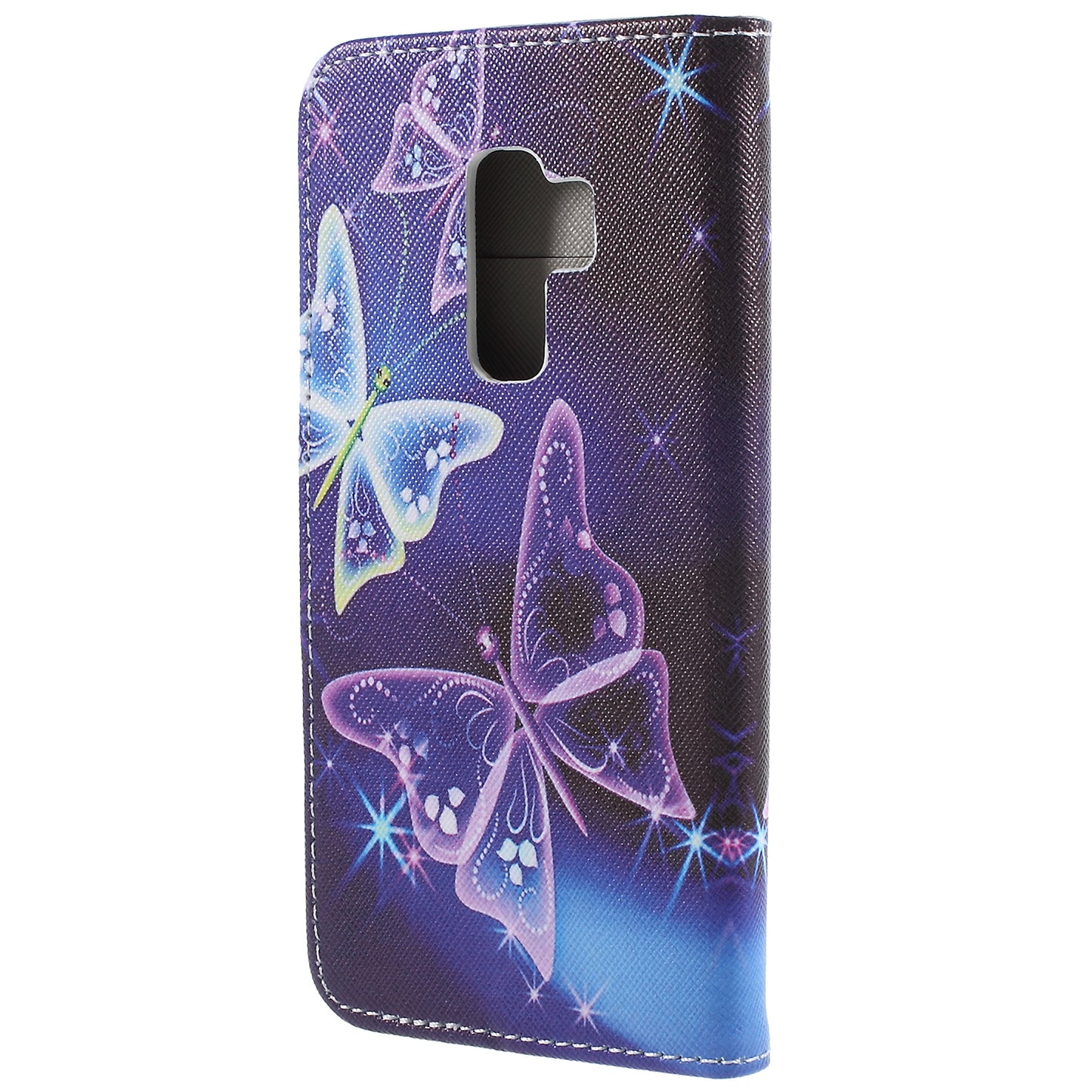 Pattern Printing Cross Grain Stand Wallet Leather Cell Phone Shell for Samsung Galaxy S9 Plus