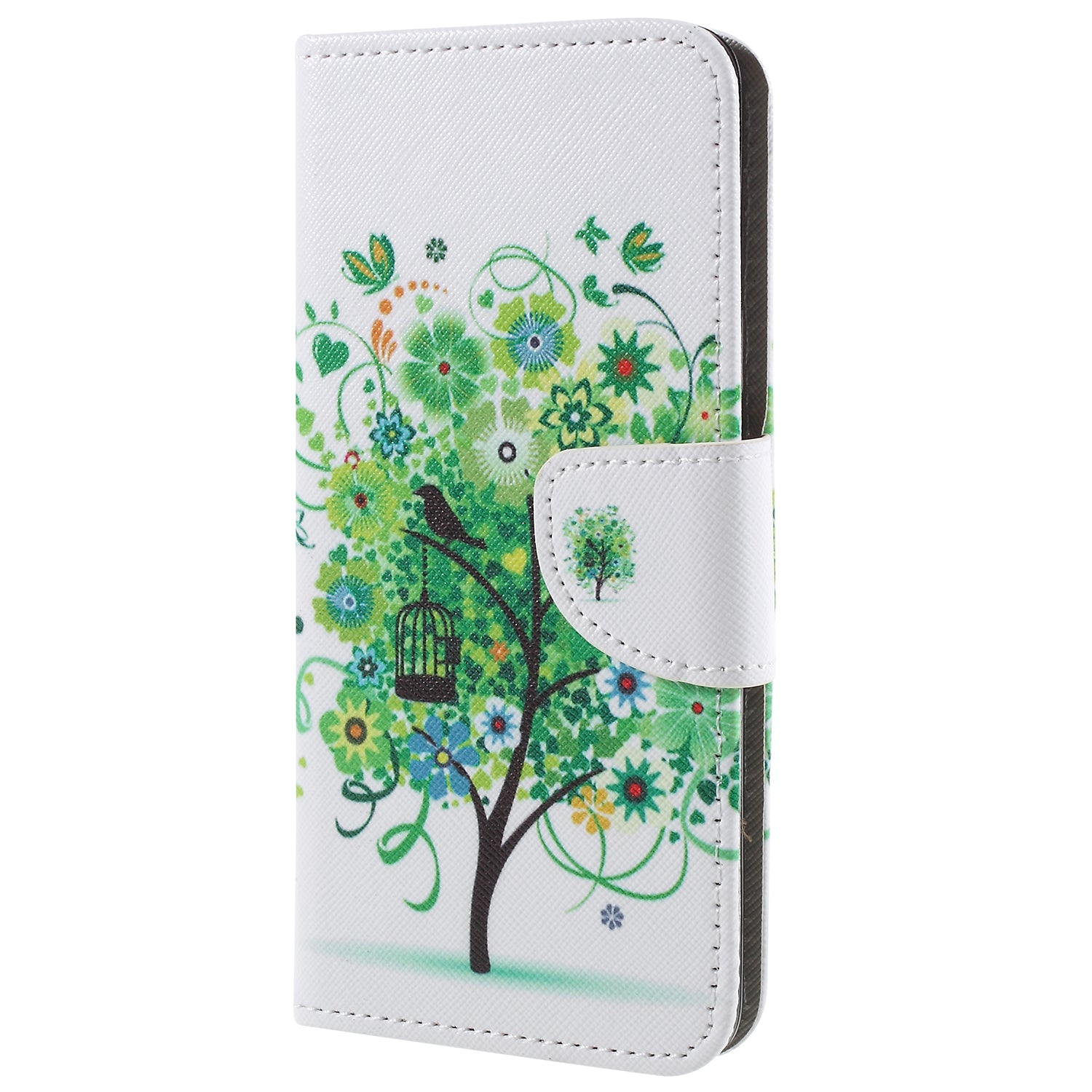 Pattern Printing Cross Grain Stand Wallet Leather Cell Phone Shell for Samsung Galaxy S9 Plus