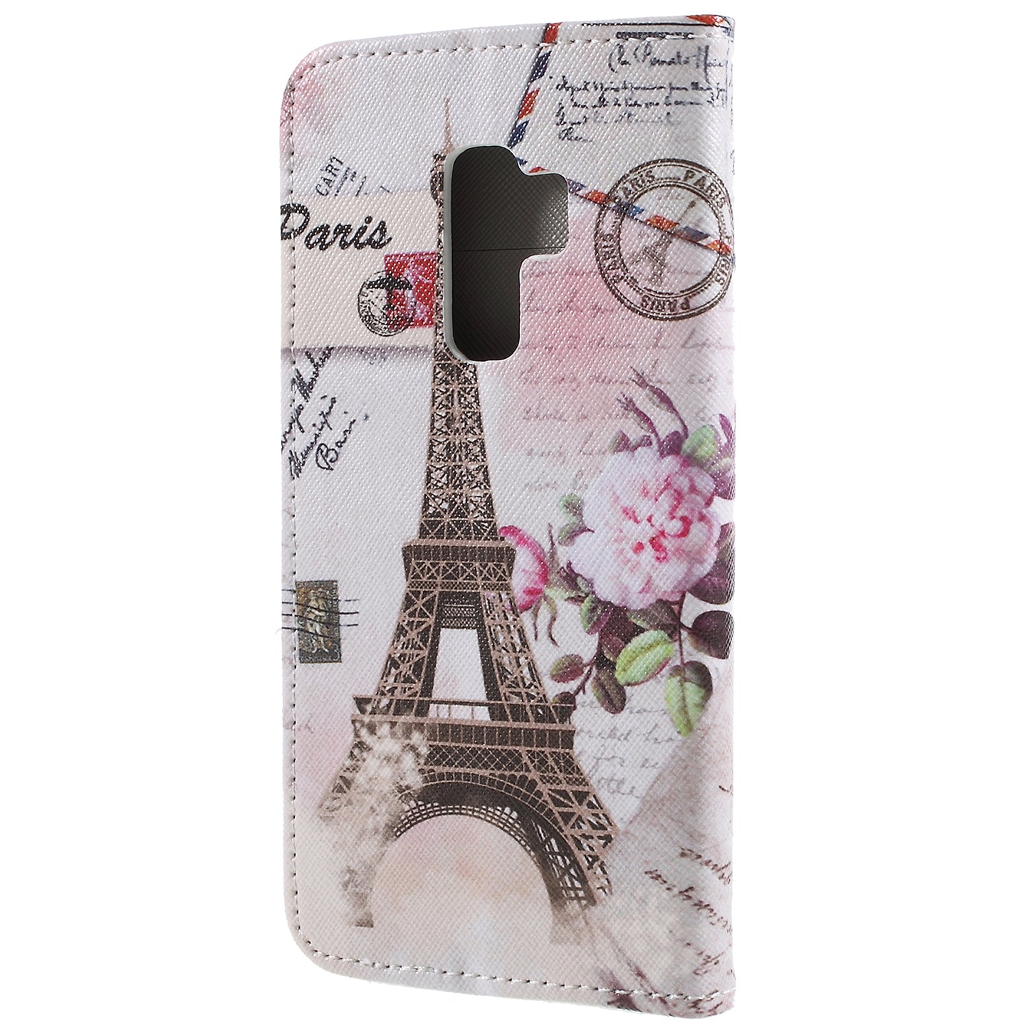Pattern Printing Cross Grain Stand Wallet Leather Cell Phone Shell for Samsung Galaxy S9 Plus