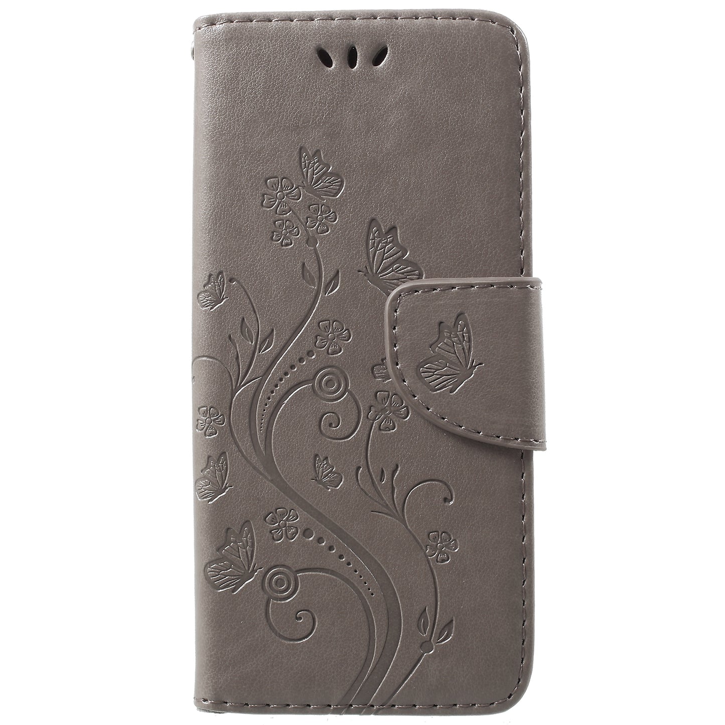 For Samsung Galaxy S9 G960 Imprint Butterfly and Flower Flip Leather Wallet Case