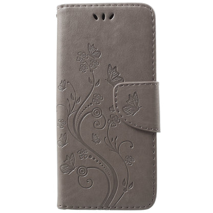 For Samsung Galaxy S9 G960 Imprint Butterfly and Flower Flip Leather Wallet Case