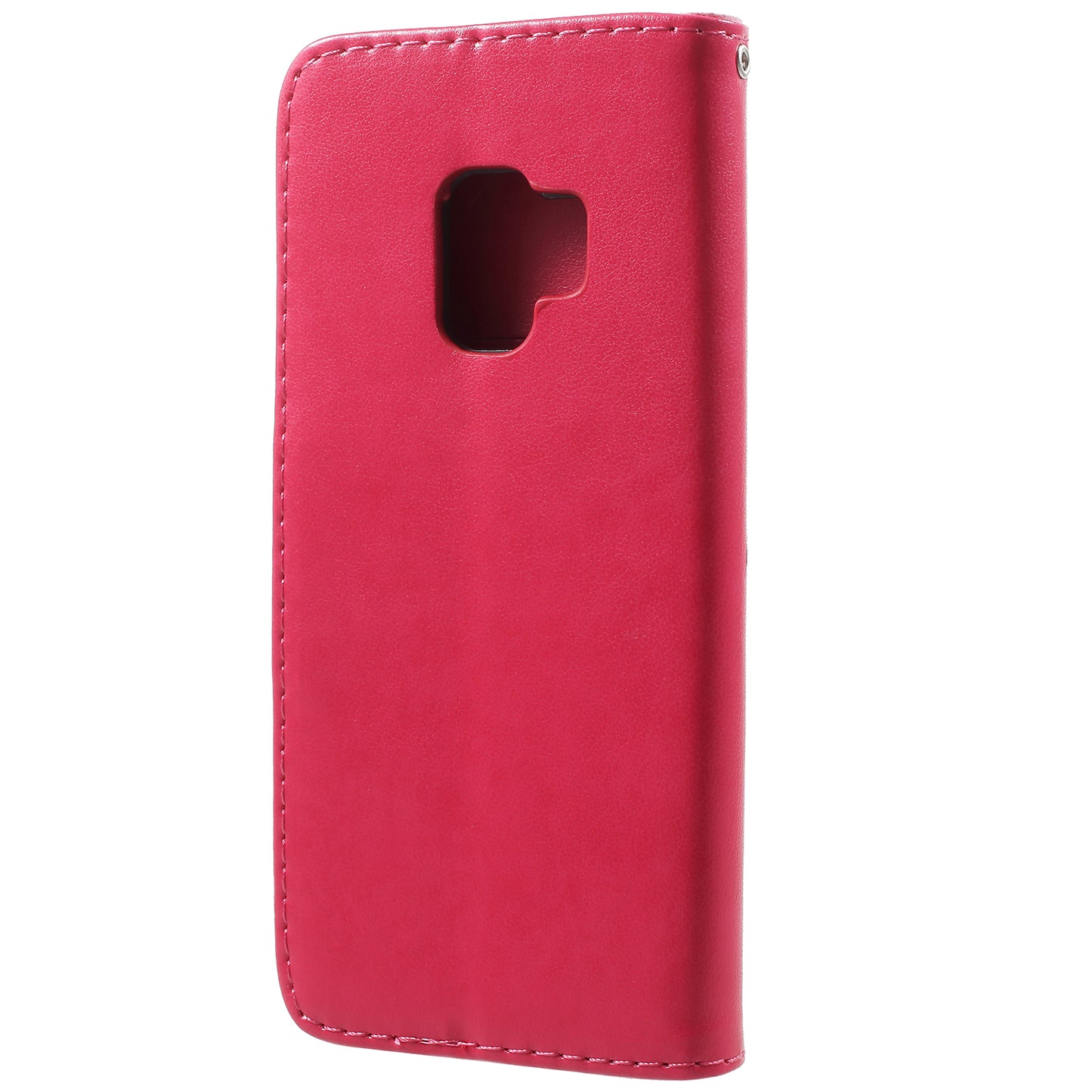 For Samsung Galaxy S9 G960 Imprint Butterfly and Flower Flip Leather Wallet Case