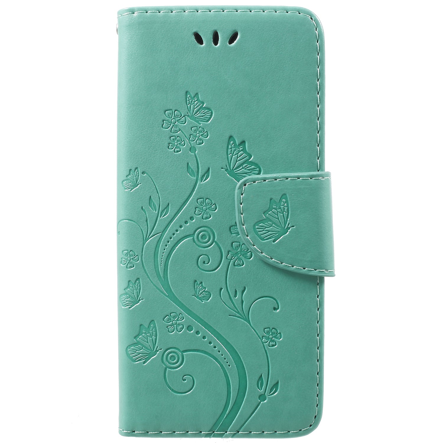 For Samsung Galaxy S9 G960 Imprint Butterfly and Flower Flip Leather Wallet Case