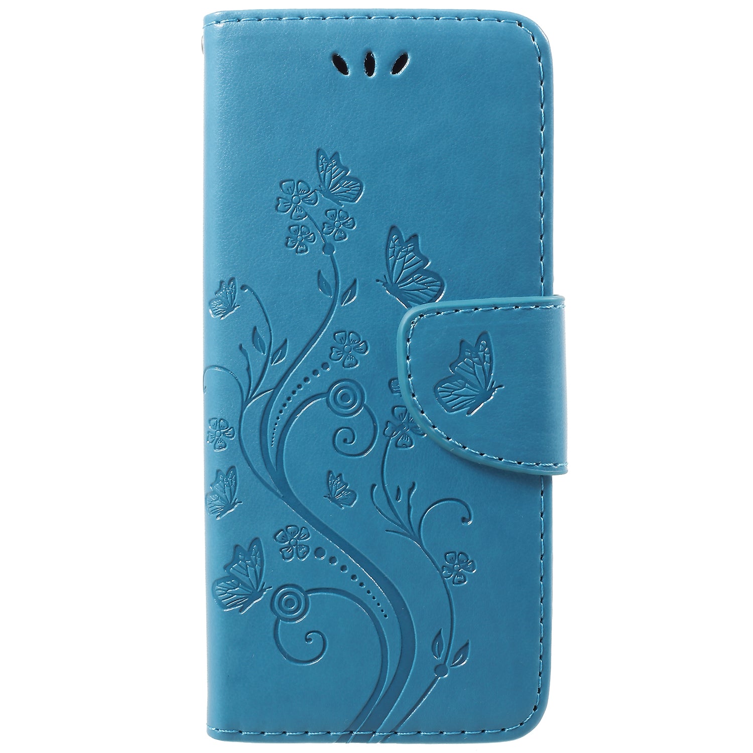 For Samsung Galaxy S9 G960 Imprint Butterfly and Flower Flip Leather Wallet Case