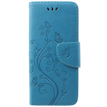 For Samsung Galaxy S9 G960 Imprint Butterfly and Flower Flip Leather Wallet Case