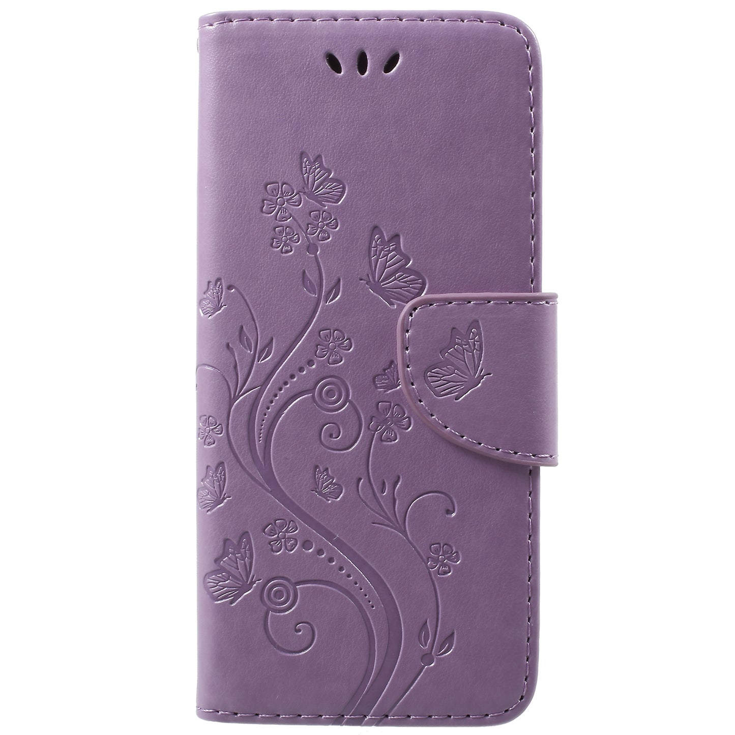For Samsung Galaxy S9 G960 Imprint Butterfly and Flower Flip Leather Wallet Case