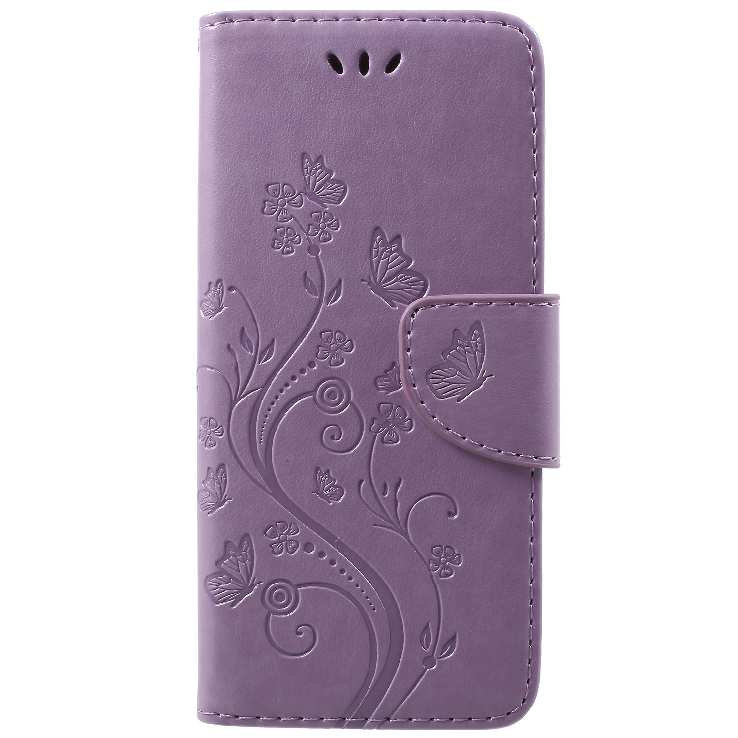 For Samsung Galaxy S9 G960 Imprint Butterfly and Flower Flip Leather Wallet Case