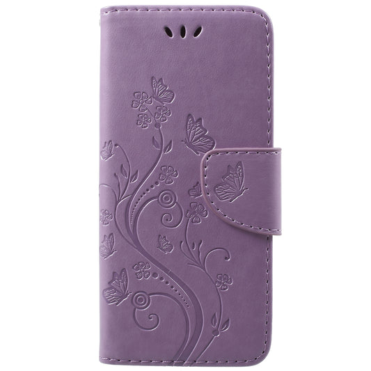 For Samsung Galaxy S9 G960 Imprint Butterfly and Flower Flip Leather Wallet Case