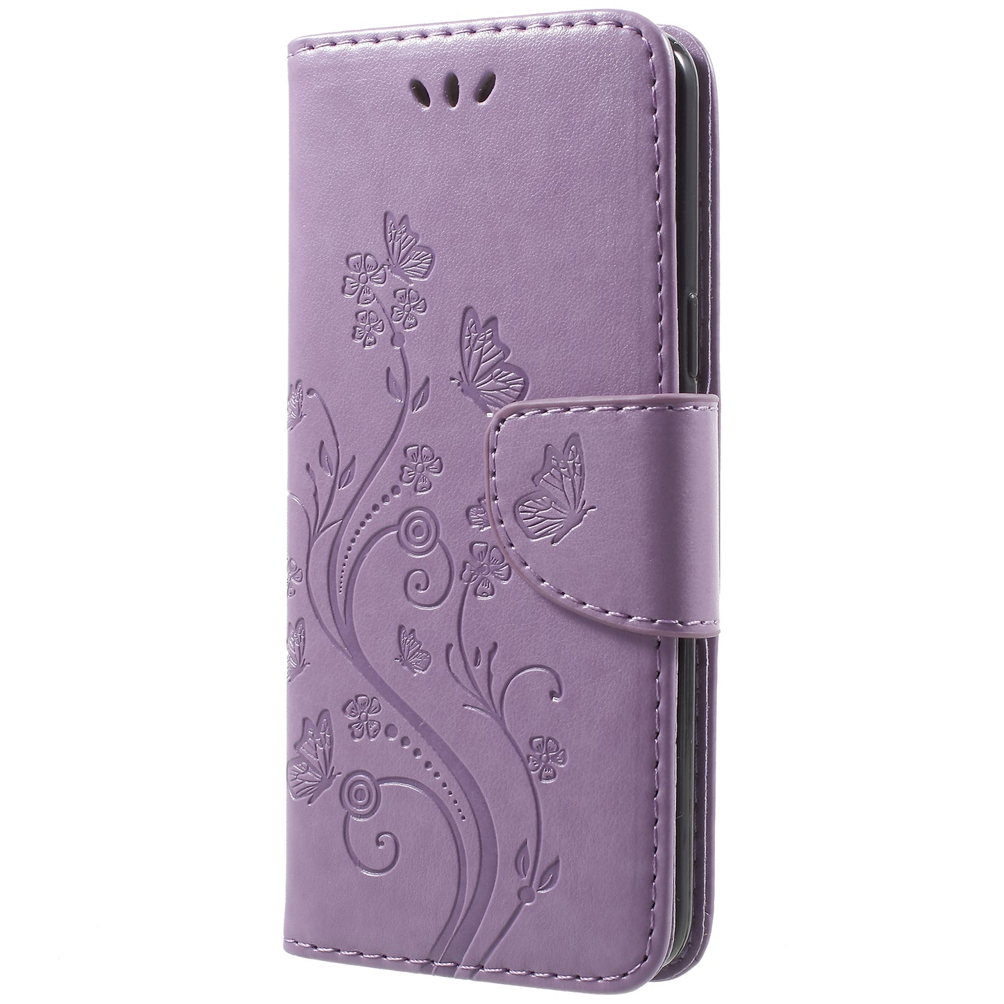 For Samsung Galaxy S9 G960 Imprint Butterfly and Flower Flip Leather Wallet Case