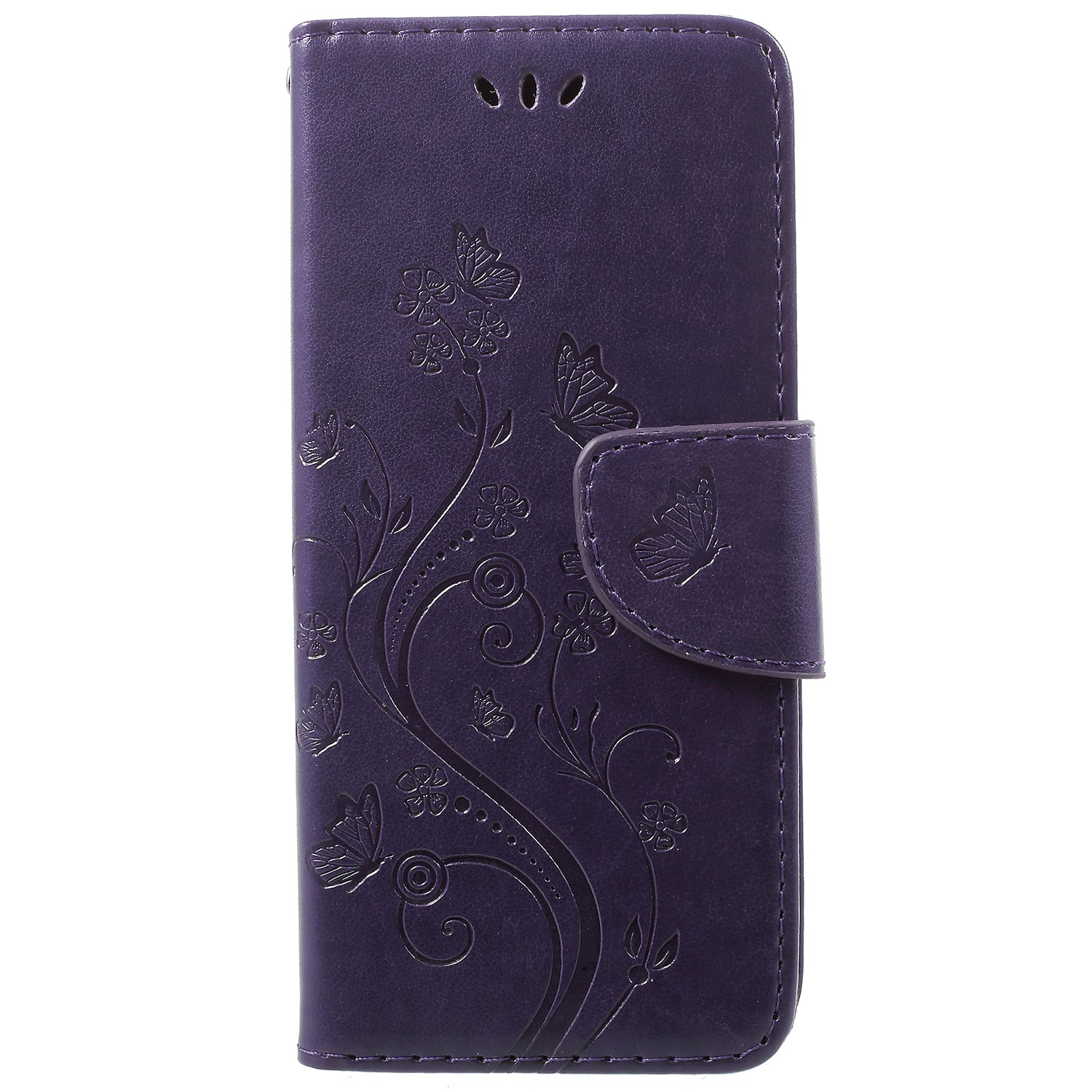 For Samsung Galaxy S9 G960 Imprint Butterfly and Flower Flip Leather Wallet Case