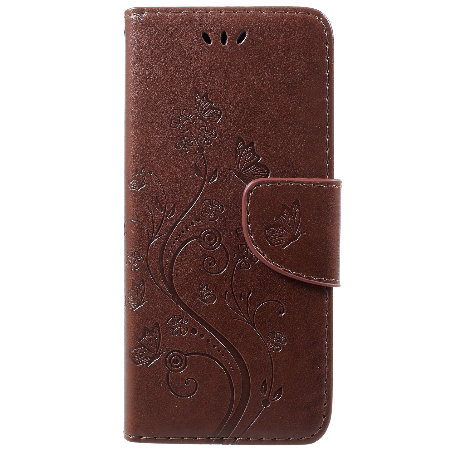 For Samsung Galaxy S9 G960 Imprint Butterfly and Flower Flip Leather Wallet Case