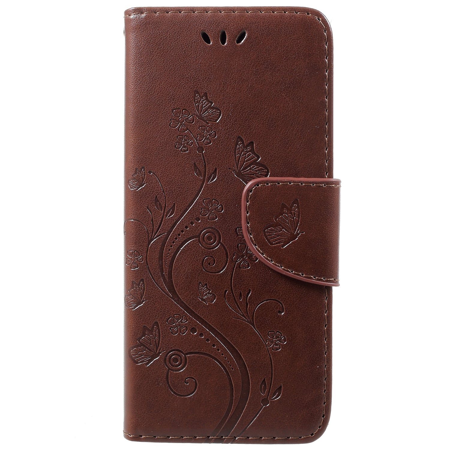 For Samsung Galaxy S9 G960 Imprint Butterfly and Flower Flip Leather Wallet Case