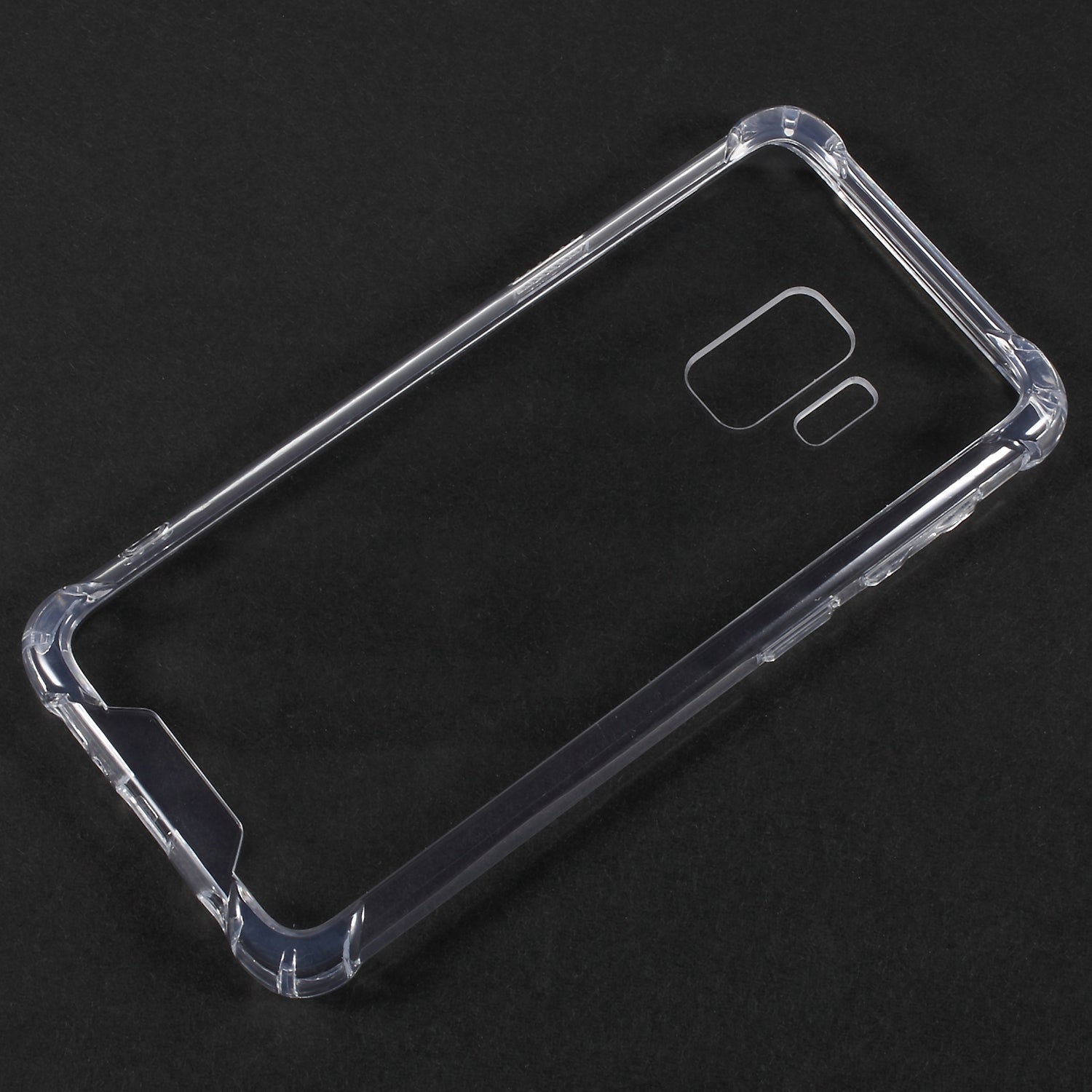 Drop-Proof Clear Acrylic Back + TPU Edge Hybrid Shell for Samsung Galaxy S9