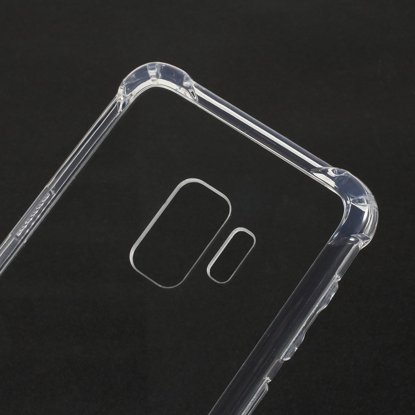 Drop-Proof Clear Acrylic Back + TPU Edge Hybrid Shell for Samsung Galaxy S9